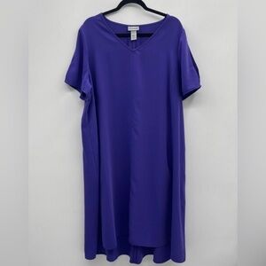 CATHERINES violet maxi loose plus size classic quiet luxury oversized dress 1X